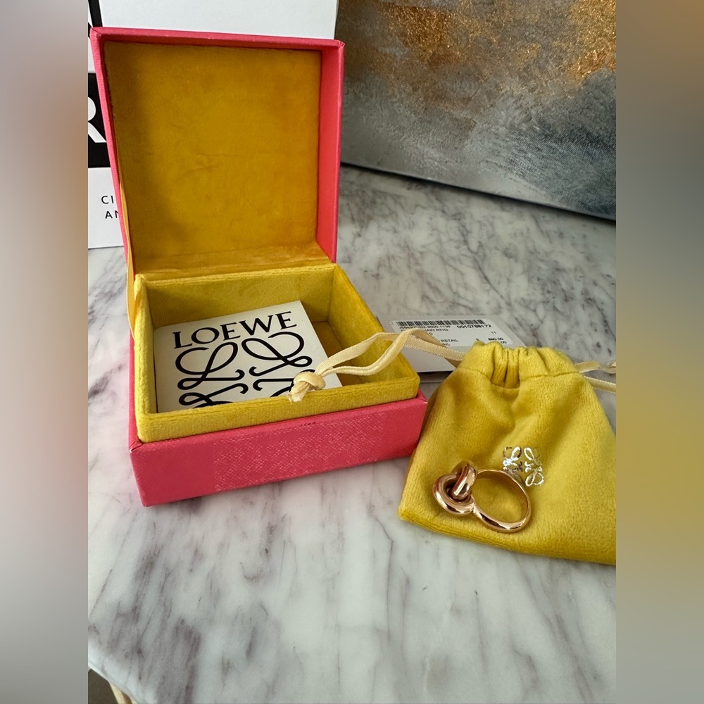 Loewe luxury donut link ring - rose gold Women's Ring